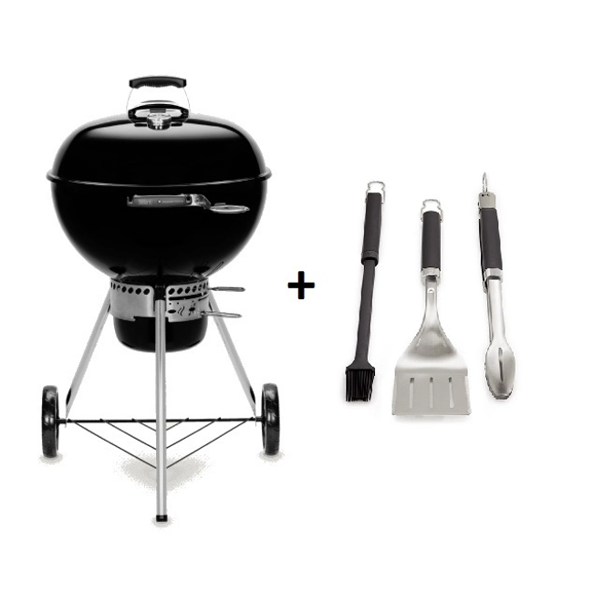 Vendita online Barbecue Weber Master touch 14701053 nero GBS E-5750 con kit Precision 6764